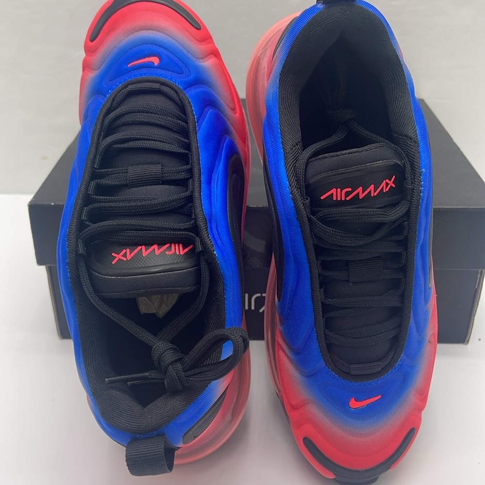 Nike WMNS NIKE AIR MAX 720
BLACK/RACER BLUE-FLASH CRIMSON
AQ3196 013 Sneakers - Picture 12 of 16